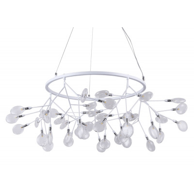 Подвесная светодиодная люстра Crystal Lux Evita SP45 D White/Transparent (1691/245D)