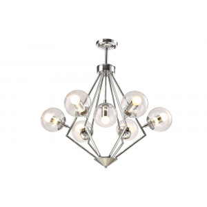 Подвесная люстра Crystal Lux Fabricio SP7 CHROME/TRANSPARENTE (0550/307)