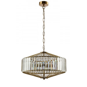 Подвесной светильник Fiesta Crystal Lux FIESTA SP5 BRASS/TRANSPARENTE