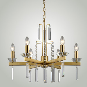 Подвесная люстра Crystal Lux MARRON SP6 BRASS