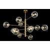 Люстра на штанге Crystal Lux MARZO SP12 BRONZE/TRANSPARENTE