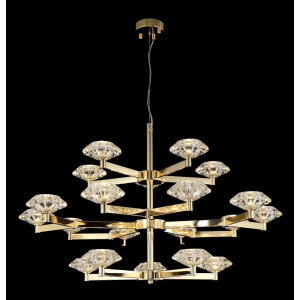 Подвесная люстра Crystal Lux Rebeca SP5+10+5 GOLD (3541/320)