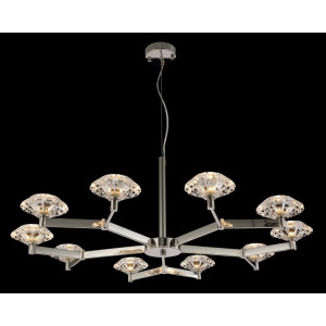 Подвесная люстра Crystal Lux Rebeca SP10 NICKEL (3540/310)