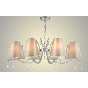 Подвесная люстра Crystal Lux Renata SP8 SILVER (3590/308)