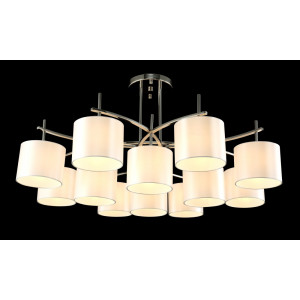 Потолочная люстра Crystal Lux SERGIO PL8+4 NICKEL Потолочная люстра Crystal Lux SERGIO PL8+4 NICKEL