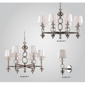 Подвесная люстра Crystal Lux Xcom SP8 (3370/308)