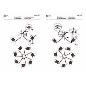 Потолочная люстра De Markt City Олимпия 638015107