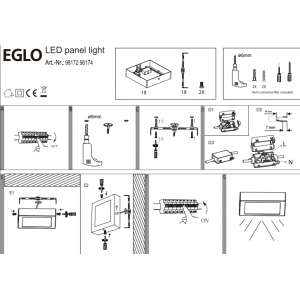 Уличный светодиодный светильник Eglo Argolis-С 98172