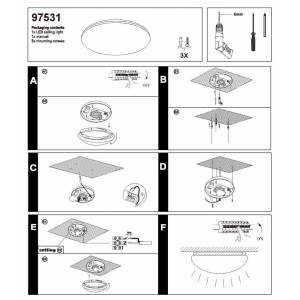 Потолочный светильник Eglo Bari-M 97531