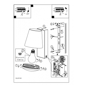 Уличный настенный светодиодный светильник Eglo Caldiero-C 97482