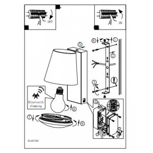 Уличный настенный светодиодный светильник Eglo Caldiero-C 97484