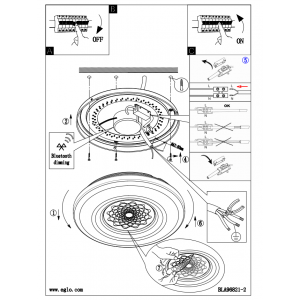 Потолочный светодиодный светильник Eglo Capasso-C 96821