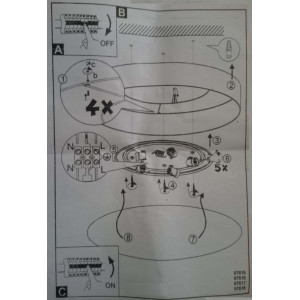 Потолочный светильник Eglo Pasteri 97615