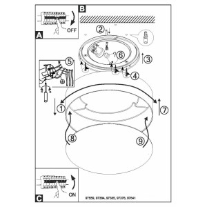 Потолочный светильник Eglo Viserbella 97641