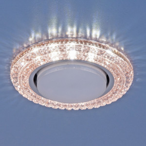 3030 GX53 PK розовый Встраиваемый точечный светильник со светодиодной подсветкой Elektrostandard (a035178)