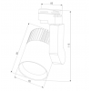 Однофазный LED светильник 30W 4200К для трека Accord Elektrostandard Accord Черный 30W 4200K (LTB37) однофазный (a043918)