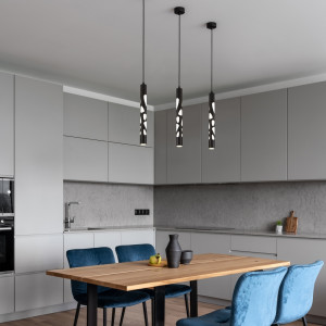 Светильник подвесной Elektrostandard DLR037 12W 4200K черный матовый a044557