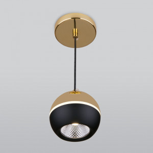 Подвесной светодиодный светильник Elektrostandard DLS023 9W 4200K черный/золото (a047804) Подвесной светодиодный светильник Elektrostandard DLS023 9W 4200K черный/золото (a047804)