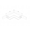 Угловой внутренний коннектор для магнитного шинопровода Slim Magnetic Elektrostandard 85091/00 (a057206)