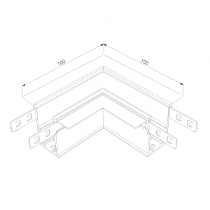 Угловой коннектор для магнитного шинопровода Slim Magnetic Elektrostandard 85092/00 (a057207)