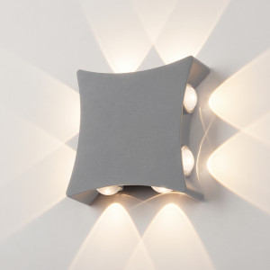 Уличный настенный светодиодный светильник Elektrostandard 1631 TECHNO LED Серый (a051824)
