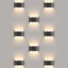 Уличный настенный светодиодный светильник Elektrostandard 1551 TECHNO LED TWINKY TRIO черный (a049671)