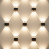 1555 TECHNO LED TWINKY DOUBLE серый Уличный настенный светодиодный светильник Elektrostandard (a038416)