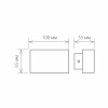 1555 TECHNO LED TWINKY DOUBLE серый Уличный настенный светодиодный светильник Elektrostandard (a038416)