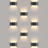 1551 TECHNO LED TWINKY TRIO серый Уличный настенный светодиодный светильник Elektrostandard (a038417)