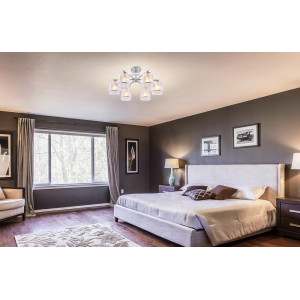 Люстра на штанге Escada Leona 642/6PL Chrome