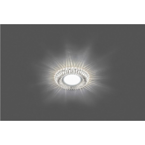 Светильник встраиваемый с белой LED подсветкой Feron CD904 потолочный MR16 G5.3 прозрачный 28977