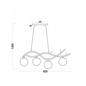 Подвесной светильник Rosella Freya FR8014PL-04BS Подвесной светильник Rosella Freya FR8014PL-04BS