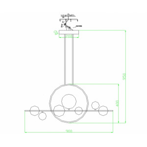 Подвесная люстра Kink Light Иона 09408-7L,19 Подвесная люстра Kink Light Иона 09408-7L,19