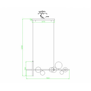 Подвесная люстра Kink Light Иона 09408-7,19 Подвесная люстра Kink Light Иона 09408-7,19