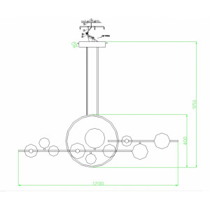 Подвесная люстра Kink Light Иона 09408-10L,19 Подвесная люстра Kink Light Иона 09408-10L,19