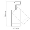 Однофазный LED светильник 35W 4000К для трека Canno Lightstar 303294