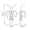 Бра Lightstar Cigno Collo Wt 751656