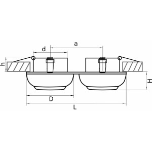 Встраиваемый светильник Lightstar Ocula 011826 Встраиваемый светильник Lightstar Ocula 011826