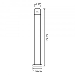 Уличный светодиодный светильник Lightstar Raggio 376705