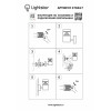 Уличный настенный светодиодный светильник Lightstar Raggio 376617
