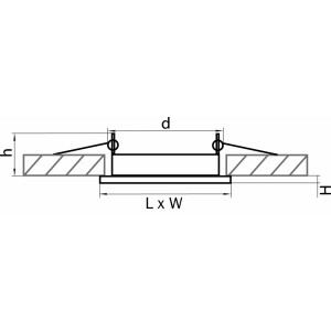 Встраиваемый светильник Lightstar Tablet 212125