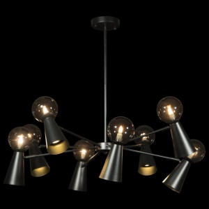 Люстра на штанге Loft it Halley 10046/8 Black Люстра на штанге Loft it Halley 10046/8 Black