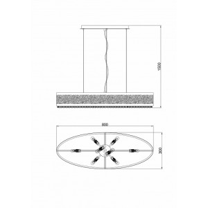 Подвесной светильник Lucia Tucci Fabian 1553.8 Nickel