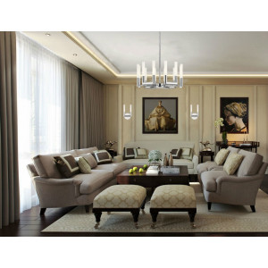 Подвесная светодиодная люстра Lucia Tucci Flop 3390.12 Chrome