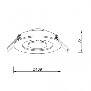 Встраиваемый светодиодный светильник Lucia Tucci Gobo 213.1-7W-WT