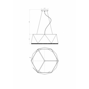 Подвесной светильник Lucia Tucci Moon 4670.9 Black