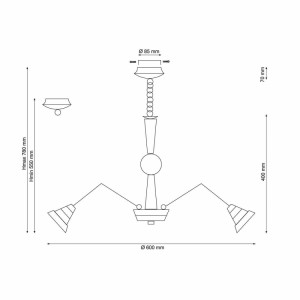 Подвесная люстра Lucia Tucci Natura 072.6 LED