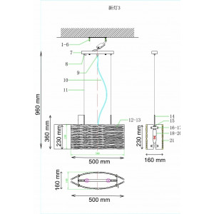 Подвесной светильник Lucia Tucci Rumba 1054.2 Chrome