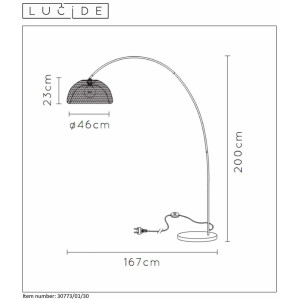 Торшер Lucide Mesh 30773/01/30