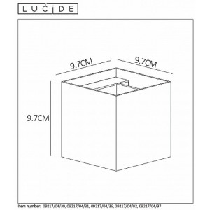 Настенный светильник Lucide Xio 09217/04/02